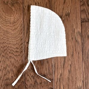 Baby baptism hat -  Baby's Smocked Christening Bonnet